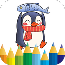 Cartoon penguin Coloring APK