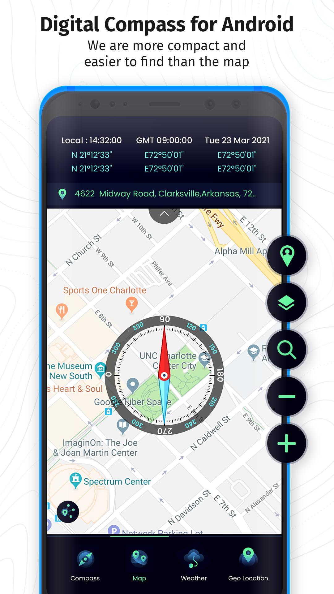 Скачать Digital Compass for Android - Smart Compass Free APK для Android -  Последняя Версия