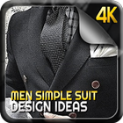 Men Simple Shirt Suit Fashion icône