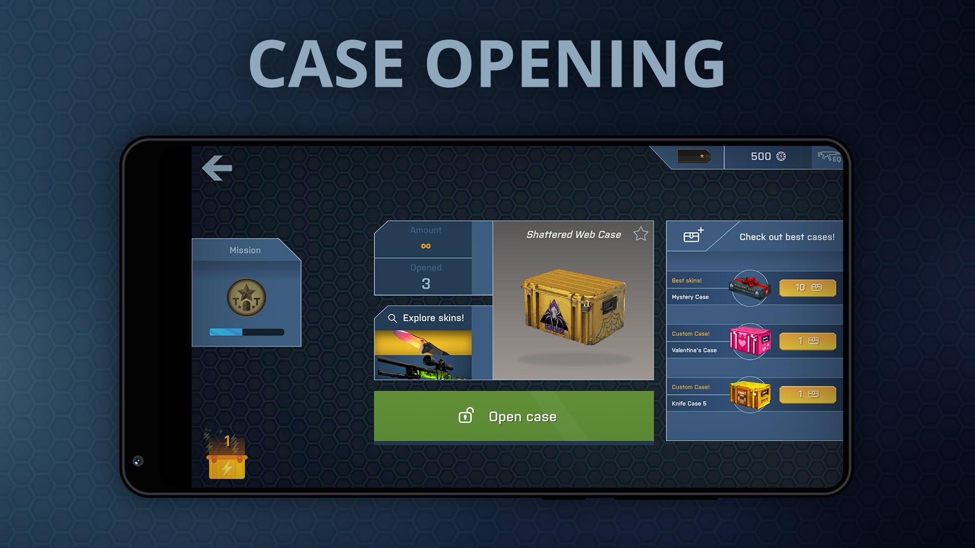 Case Opener Simulator - roblox csgo case opening dumb skins x200 cases