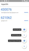 Two factor authenticator with  poster