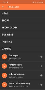 RSS Reader 截图 1