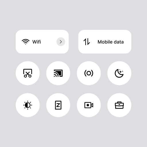 Control Center Android 12 Styl