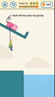 Rope Cut Rescue Puzzle - Save the Burning Stickman poster