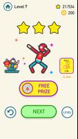 Rope Cut Rescue Puzzle - Save the Burning Stickman screenshot 1