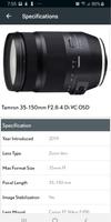 Tamron Lenses スクリーンショット 1