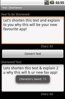 Text Shortener capture d'écran 1