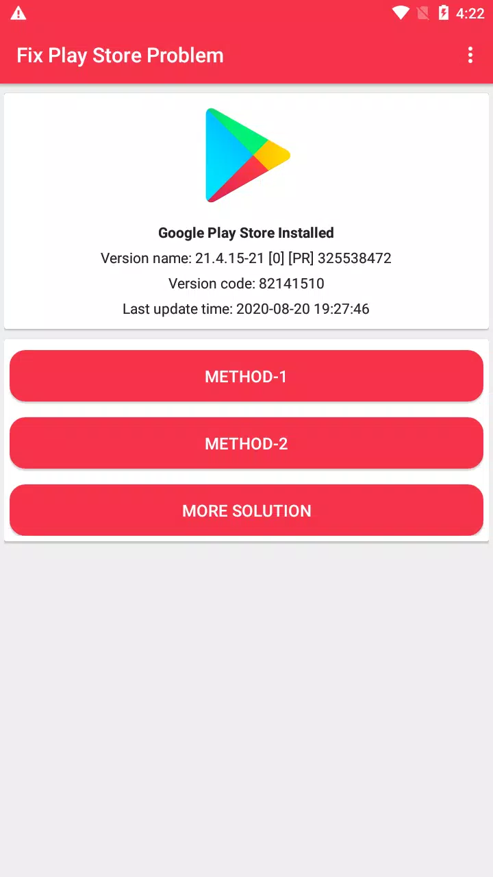 studio download problem solve play store