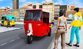 Modern Tuk Tuk Rickshaw Game Affiche