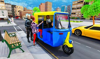 Modern Tuk Tuk Rickshaw Game imagem de tela 2