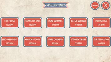 Metal Guitar Jam Tracks capture d'écran 2