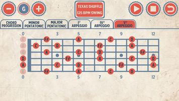 Blues Guitar Jam Tracks पोस्टर