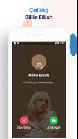 Billie Eilish Fake Call & Chat capture d'écran 2