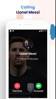 Leo Messi - Faux appel et chat capture d'écran 2