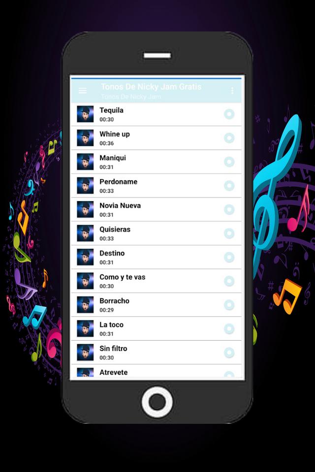 Descarga de APK de Tonos de llamada gratis de Nicky Jam para Android
