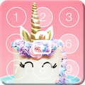 Unicorn Cake Pink Purple Screen Lock Theme