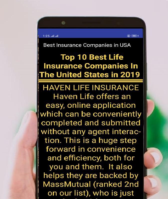 Best Life Insurance Company >> Best Insurance Companies In Usa 2019 For Android Apk Download Best Life Insurance Company >> Best Insurance Companies In Usa 2019 For Android Apk Download
