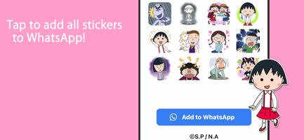 Chibi Maruko Chan Stickers For imagem de tela 1