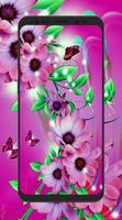 Цветочные обои Разноцветные цветы в HD 4K постер