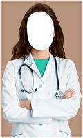 Women Doctor Dress Photo Suit الملصق