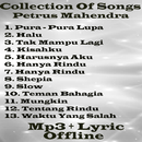 APK Songs Petrus Mahendra Mp3 + Lyrics Offline