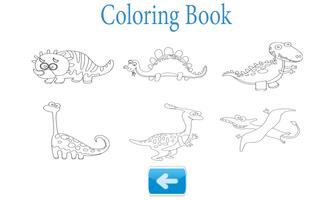 Dinosaur Coloring Book : free dino paint games screenshot 1