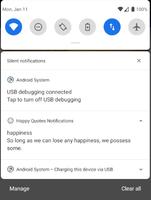 1 Schermata Happy Quotes Notifications