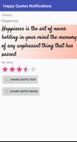 2 Schermata Happy Quotes Notifications