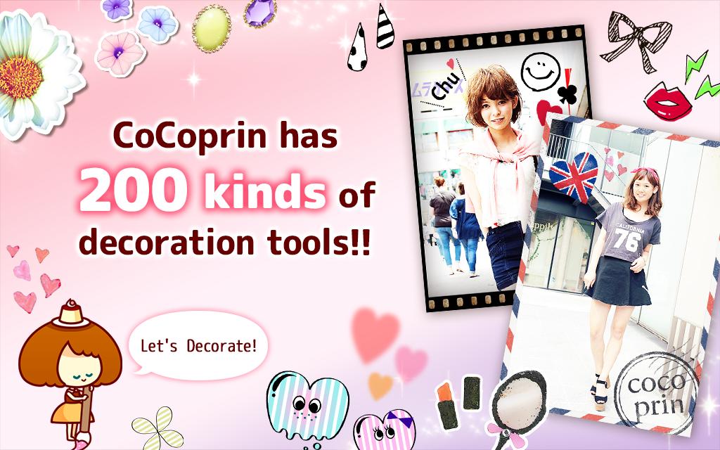 可愛くプリしてデコれる無料カメラアプリcocoprin Cho Android Tải Về Apk