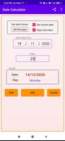 Date Calculator add to or subtract from a date 포스터