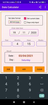 Date Calculator add to or subtract from a date screenshot 2