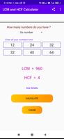 LCM and HCF Calculator Affiche