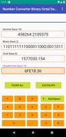 Number Converter Binary Octal Decimal Hex capture d'écran 2