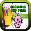 🐷 Juegos de colorear sin internet: Pig Paintbox