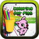 No internet Coloring game Paint Brush Pig Painbox APK