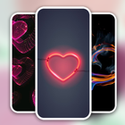 Neon Heart Wallpapers icône