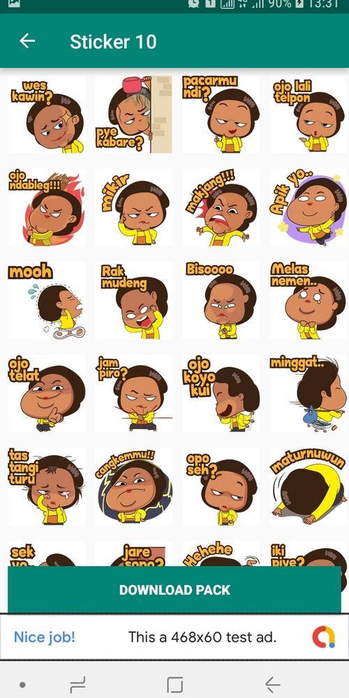 Paling Keren Download Stiker Lucu Untuk Whatsapp