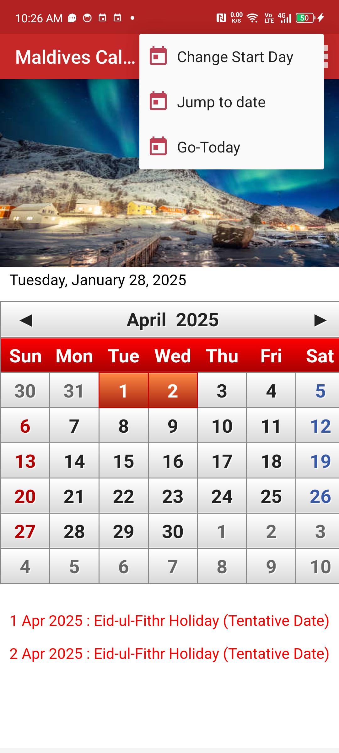 Maldives Calendar 2025 APK for Android Download
