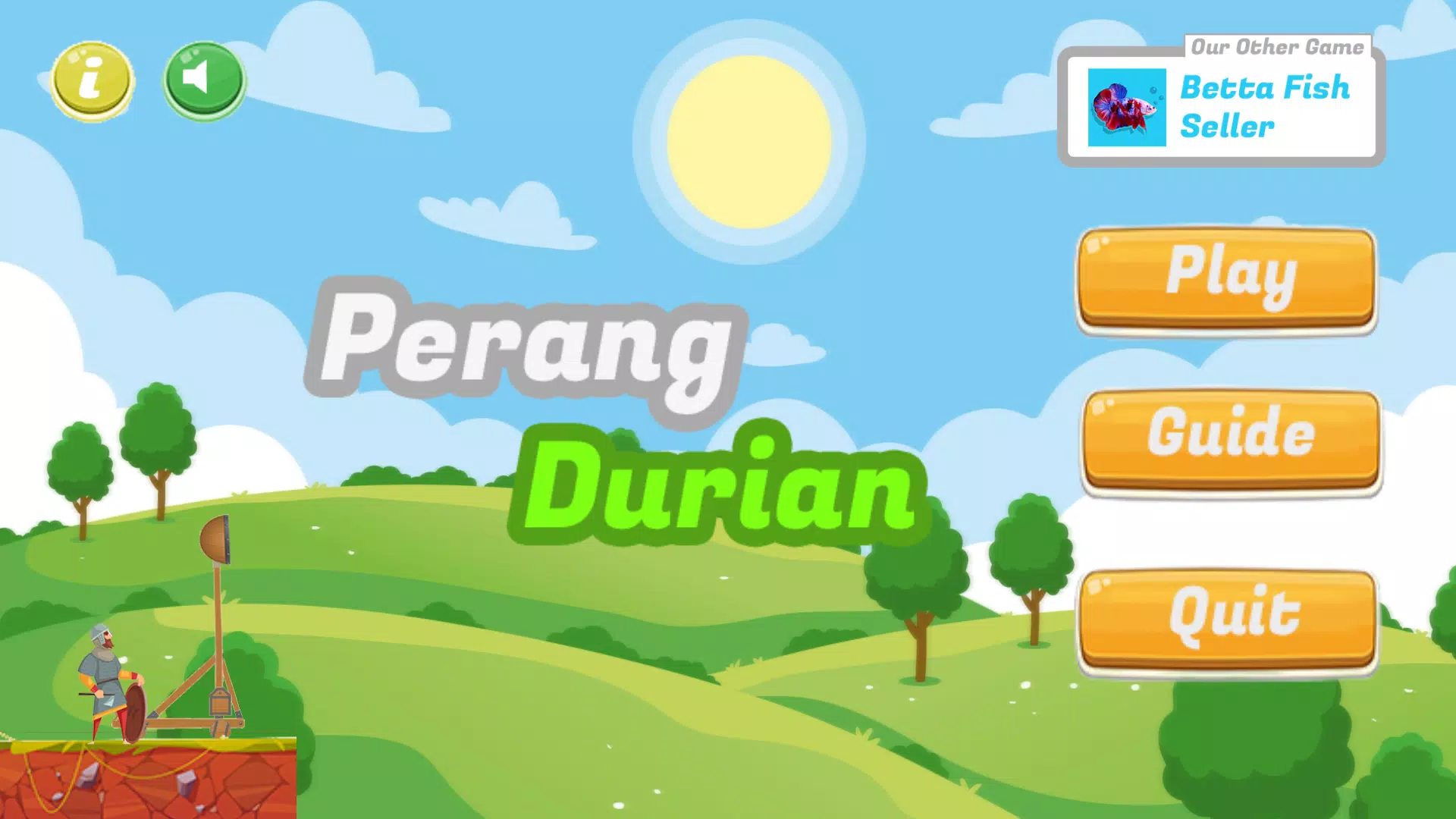 Trong trò chơi Perang Durian cho Android, bạn sẽ được trải nghiệm cuộc chiến giữa những quả dừa hấu thơm ngon. Làm phá hoại kẻ thù và giành chiến thắng để trở thành nhà vô địch. Tải ngay Perang Durian APK để thỏa mãn đam mê game.