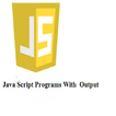 javascript programs with output