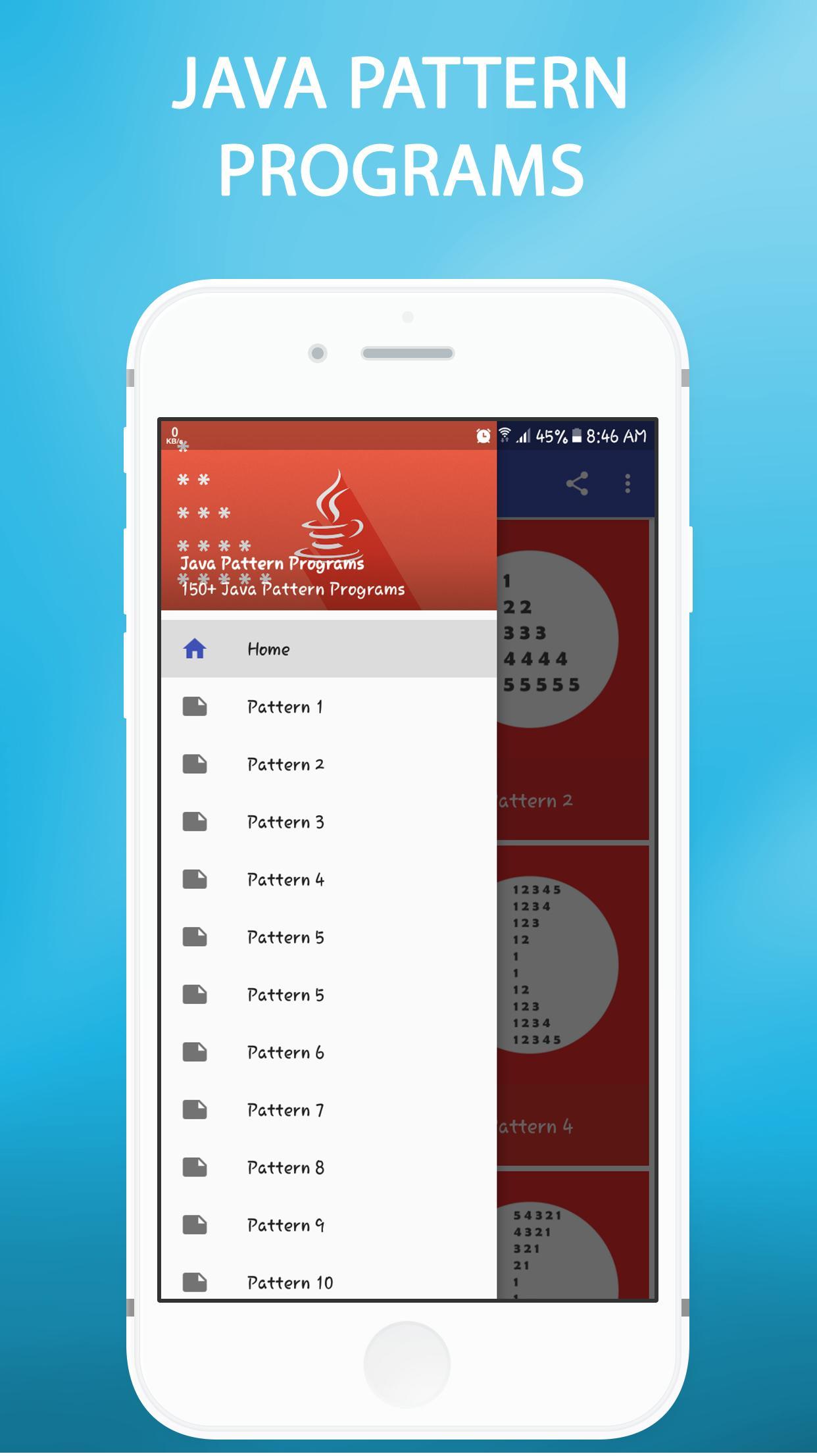 JAVA Pattern Programs APK For Android Download java-pattern-programs-apk-for-android-download