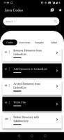 Java Codes اسکرین شاٹ 1