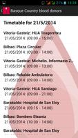 Basque Country blood donors screenshot 2