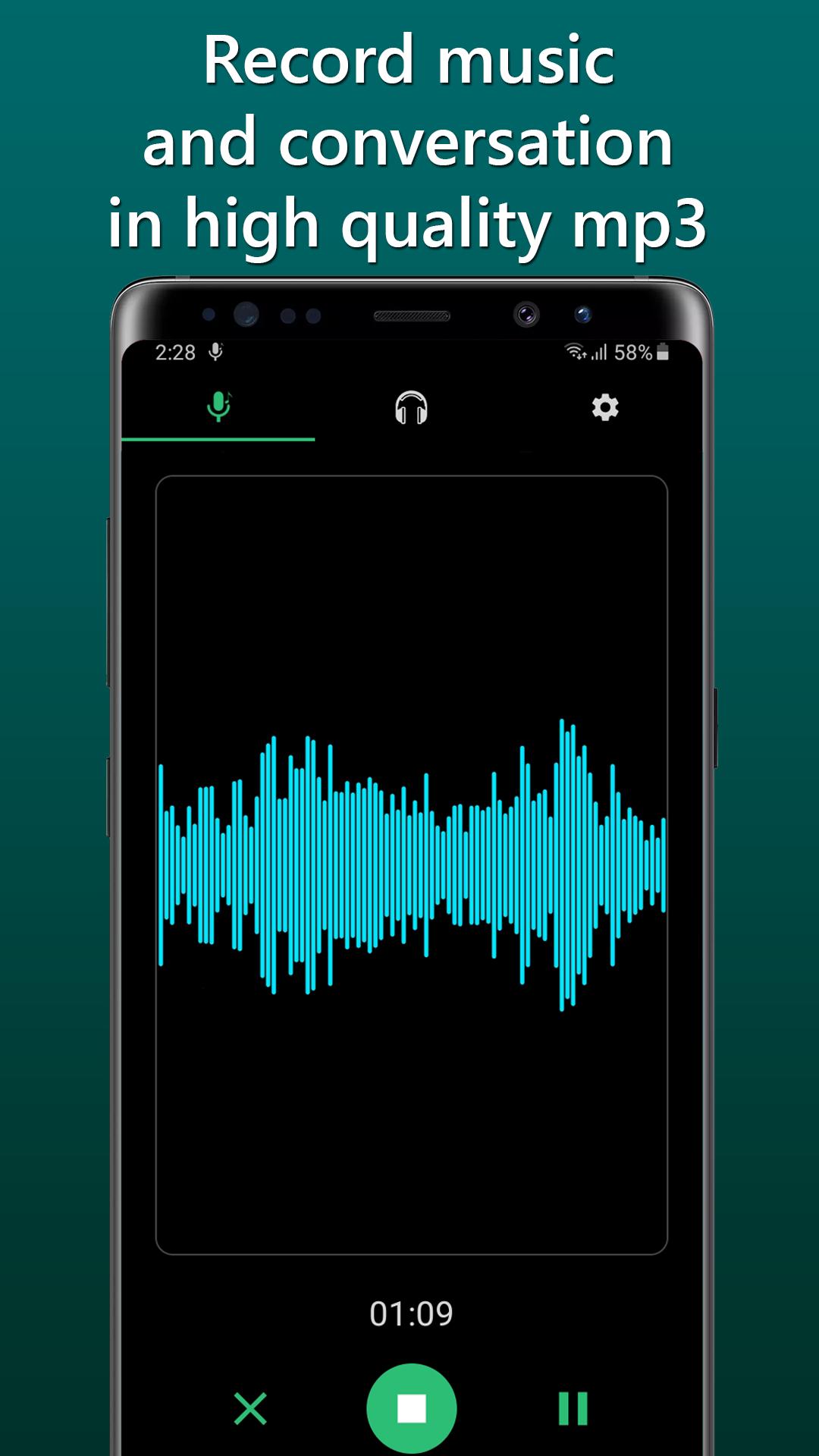 Enregistreur Musique et Enregistreur MP3 pour Android - Téléchargez l'APK