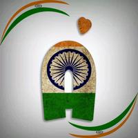 India Flag Photo DP Letter Art syot layar 3