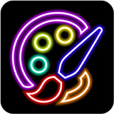 Magic Doodle Art - Neon Paint Art - Neon Color Art icône