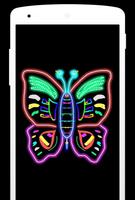 Magic Doodle Art - Neon Paint Art - Neon Color Art الملصق