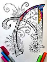 Unique Letter Wallpaper โปสเตอร์