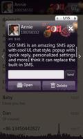 برنامه‌نما GO SMS Pro New Year - Night عکس از صفحه