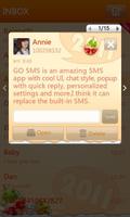 GO SMS Pro New Year - Orange capture d'écran 1